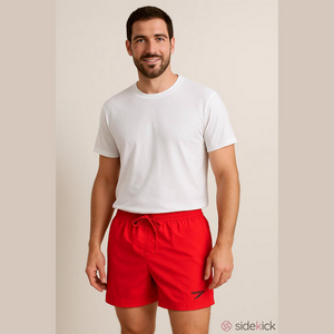 Men's Speedo Swim Trunks Shorts Size L Red